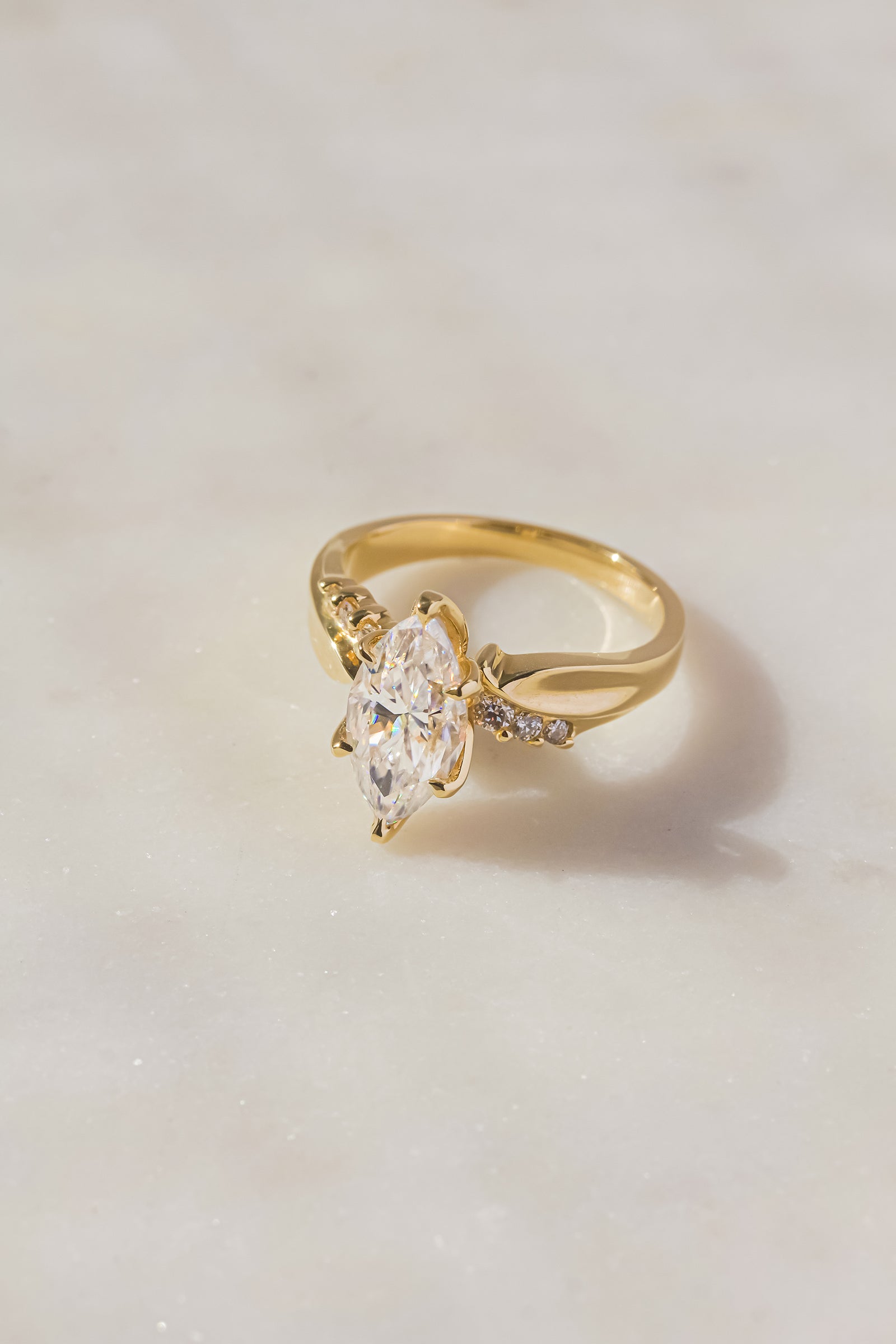 1.9 Carat 6-Prong Tulip Crane Ring