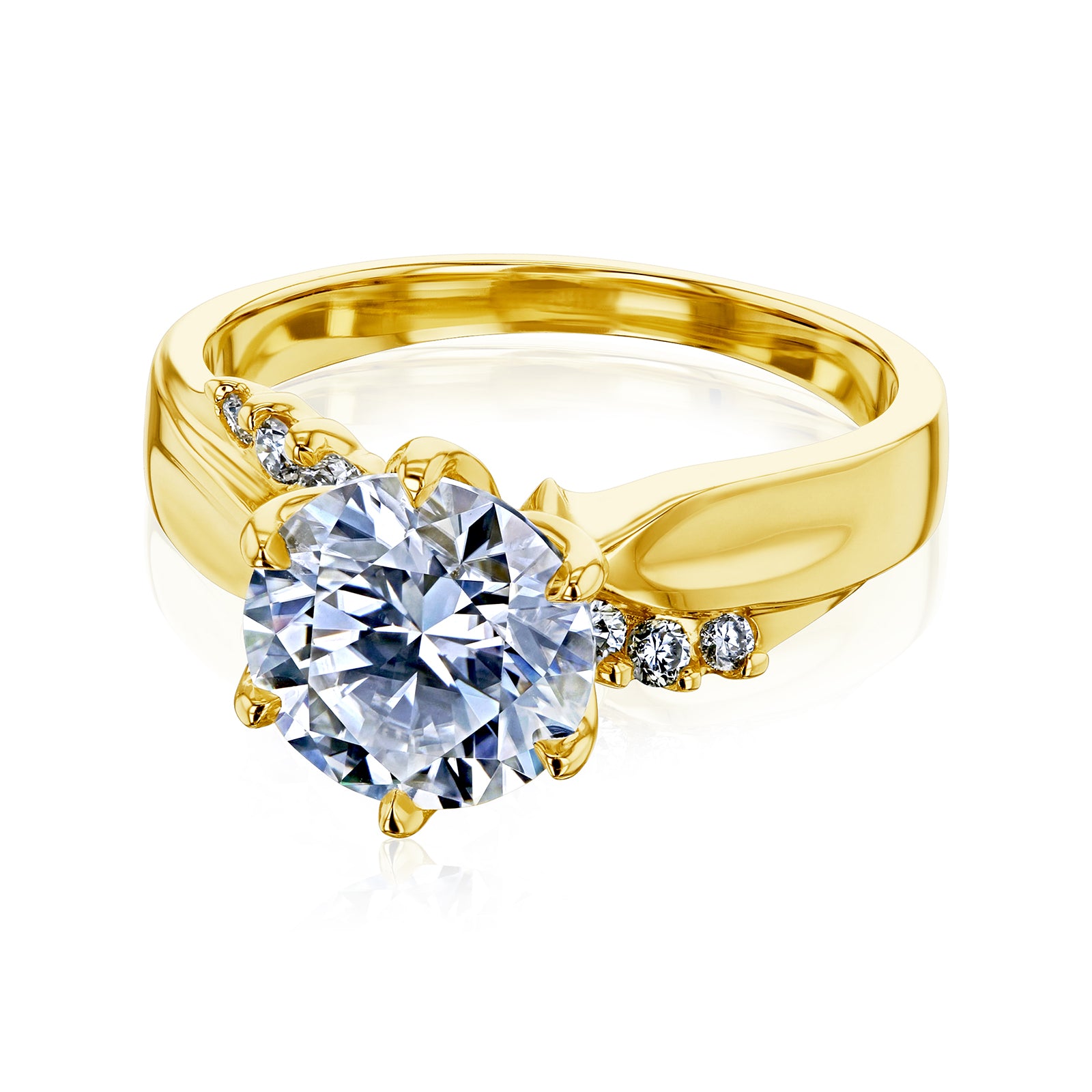 2.1 Carat 6-Prong Tulip Lark Ring