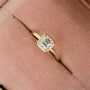 Kobelli 1.25 Carat Lab Grown Diamond Bezel Solitaire Asscher Ring