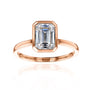 Kobelli 1.75ct Emerald Diamond Bezel Solitaire Engagement Ring
