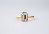 Kobelli 1.75ct Emerald Diamond Bezel Solitaire Engagement Ring