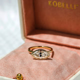 Kobelli 2.5 Carat Marquise Diamond Bezel Solitaire Ring