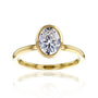 Kobelli 1 Carat Oval Diamond Bezel Solitaire Engagement Ring