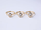 Kobelli Oval Diamond Bezel Solitaire Engagement Rings