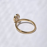 Kobelli 1 Carat Oval Diamond Bezel Solitaire Engagement Ring