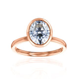 Kobelli 2 Carat Oval Diamond Bezel Solitaire Engagement Ring