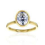 Kobelli 2 Carat Oval Diamond Bezel Solitaire Engagement Ring