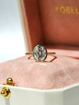 Kobelli 3 Carat Oval Diamond Bezel Solitaire Engagement Ring