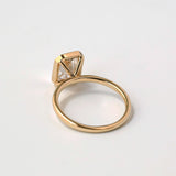 Kobelli 2.5ct Radiant Diamond Bezel Solitaire Engagement Ring