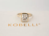 3.75 Carat Lab Grown Diamond Pageant Radiant Ring