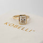 Kobelli 3.75ct Radiant Diamond Bezel Solitaire Engagement Ring