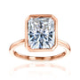 Kobelli 5.25ct Radiant Diamond Bezel Solitaire Engagement Ring