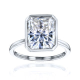 Kobelli 5.25ct Radiant Diamond Bezel Solitaire Engagement Ring
