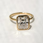 Kobelli 5.25ct Radiant Diamond Bezel Solitaire Engagement Ring