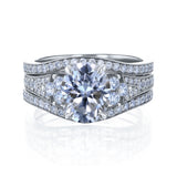 Kobelli Grown - 3pc Interlaken LG Diamond Wedding Set