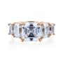 5-stone ring in rose gold