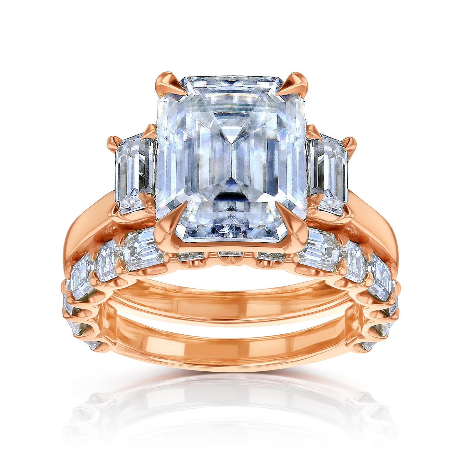 7.3 Carat Moissanite Esma Bridal Set