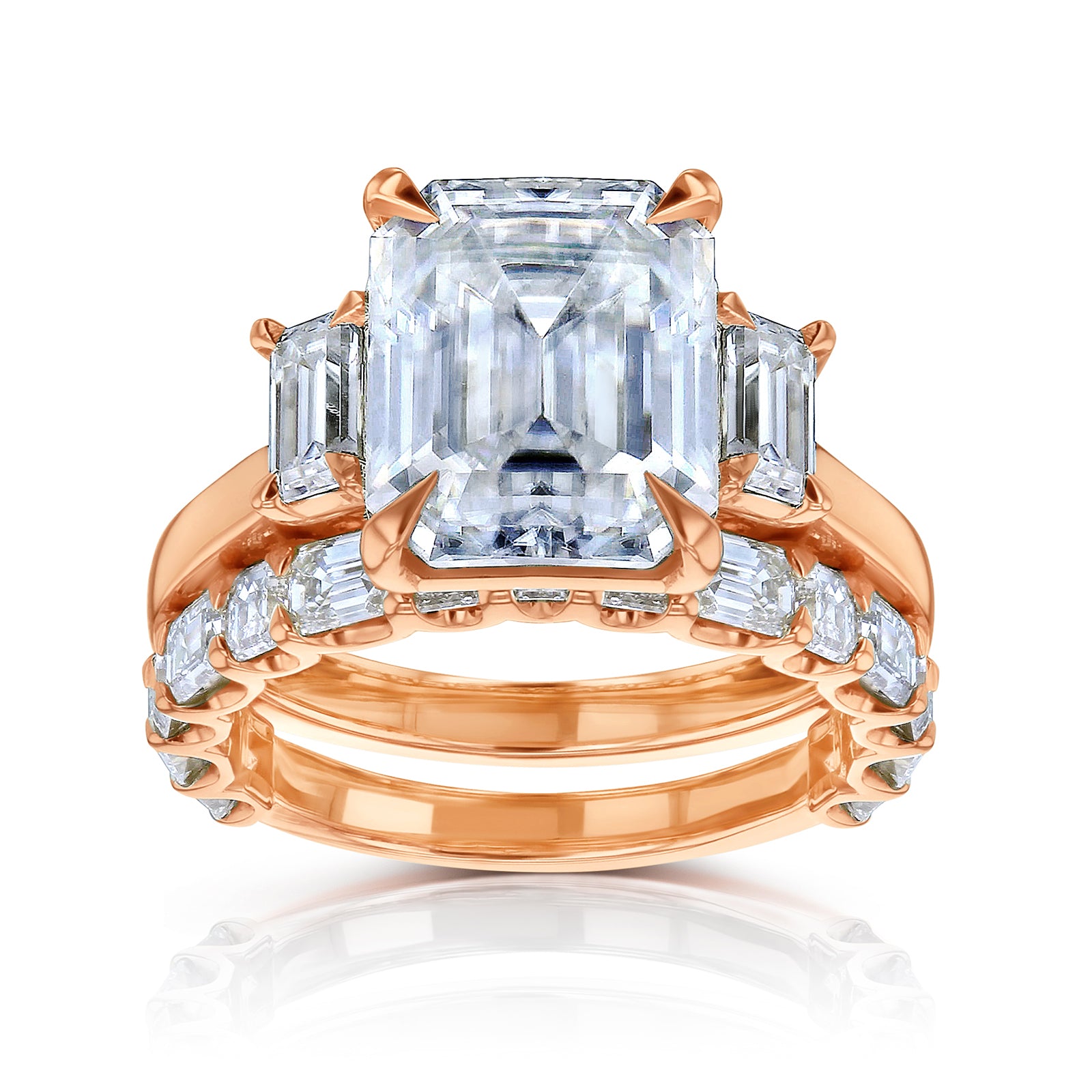 7.3 Carat Moissanite Esma Bridal Set
