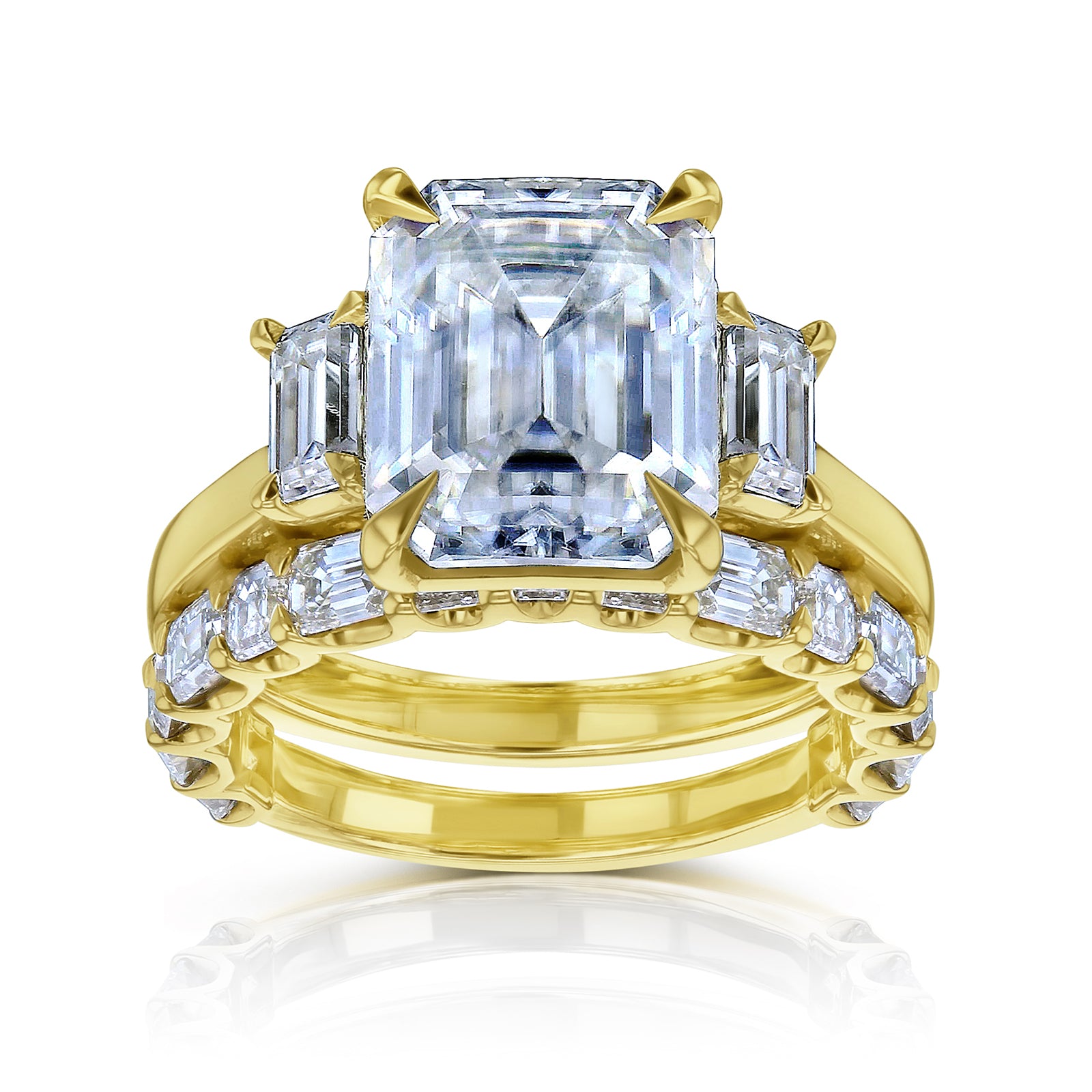 7.3 Carat Moissanite Esma Bridal Set