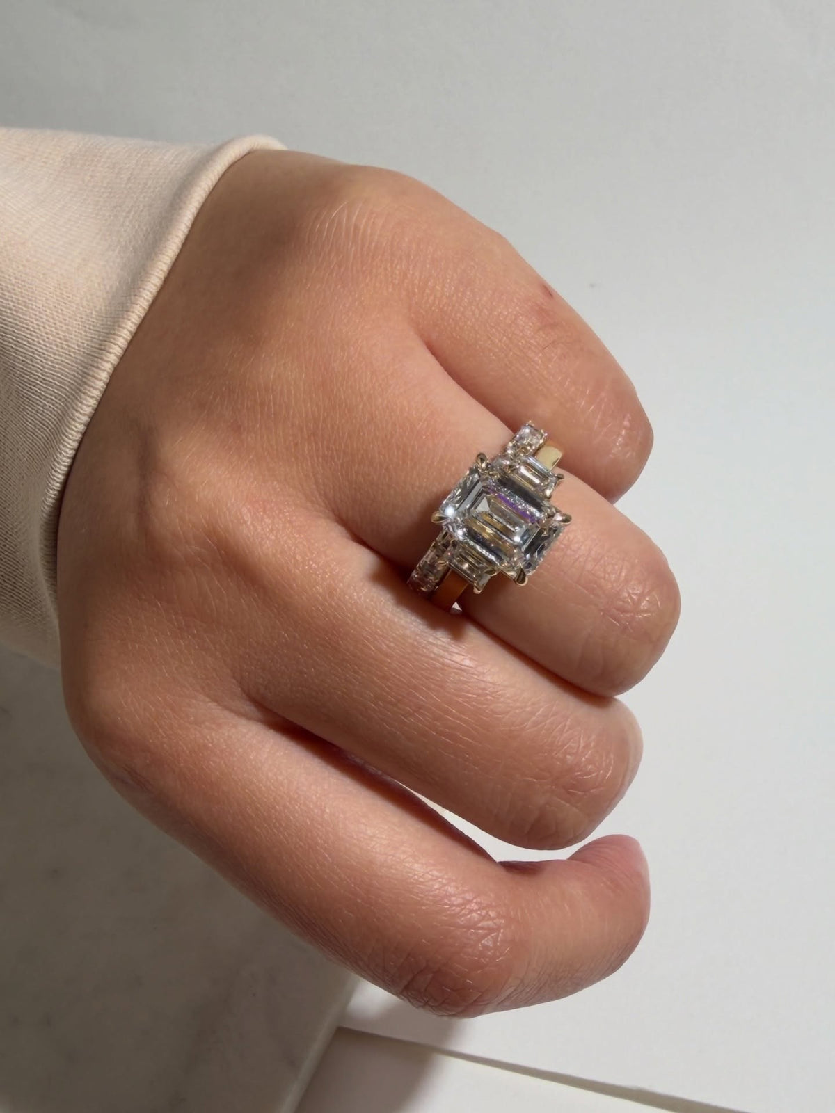 7.3 Carat Moissanite Esma Bridal Set