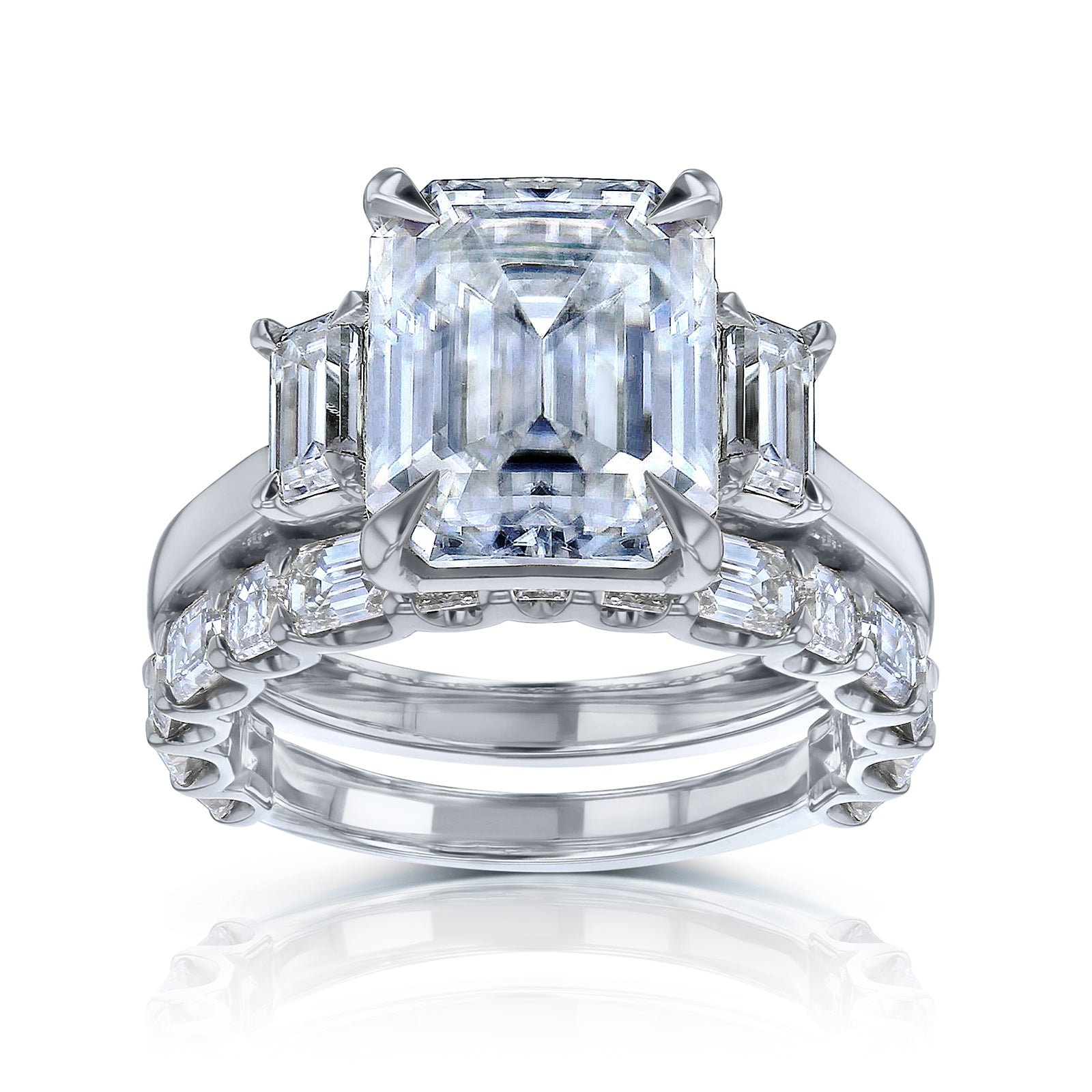 7.3 Carat Moissanite Esma Bridal Set