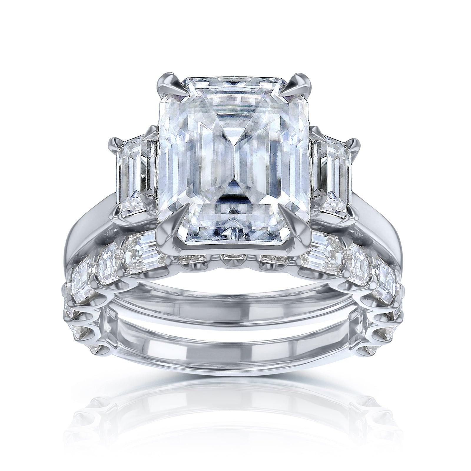 7.3 Carat Moissanite Esma Bridal Set