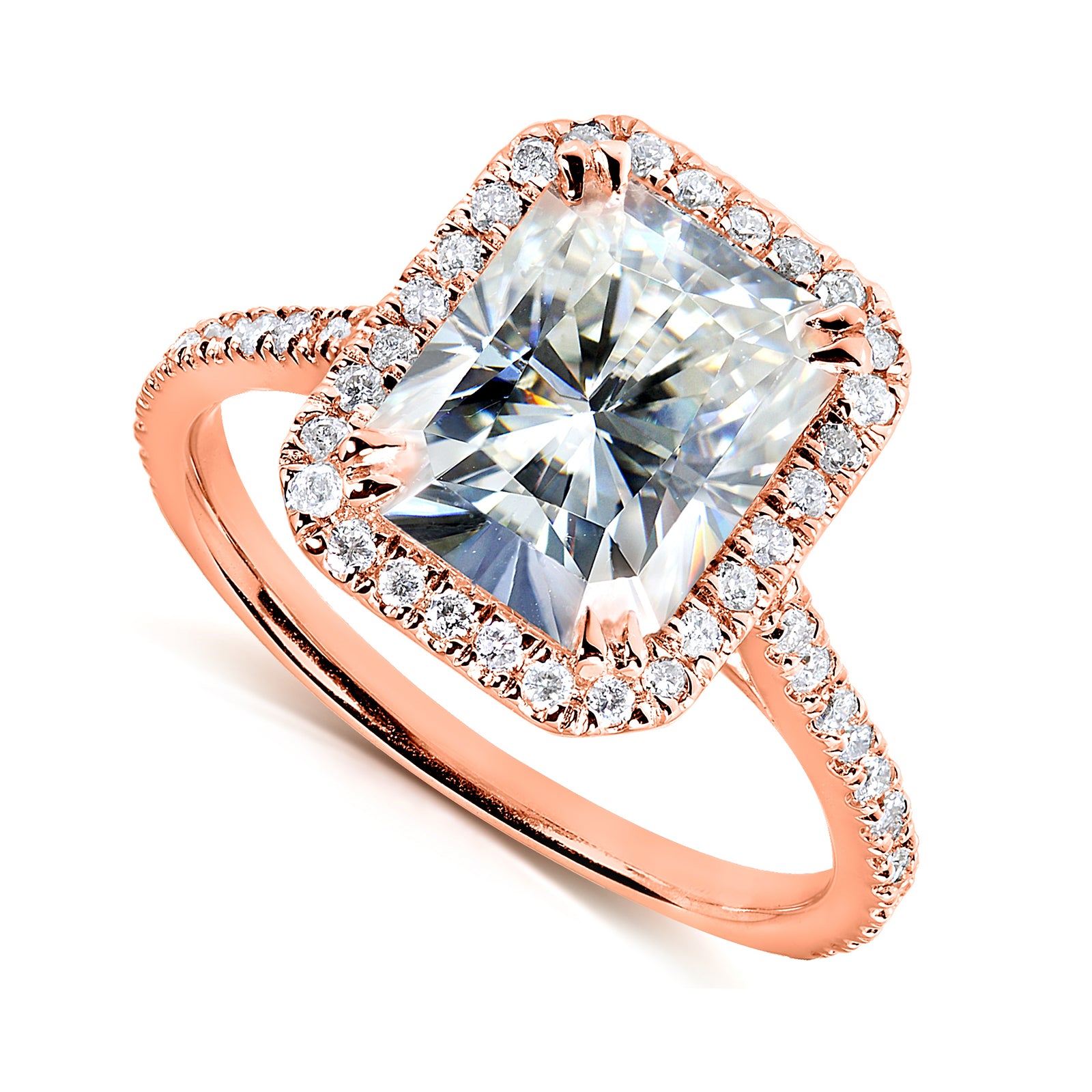 3 Carat Moissanite Radiant Original Ring