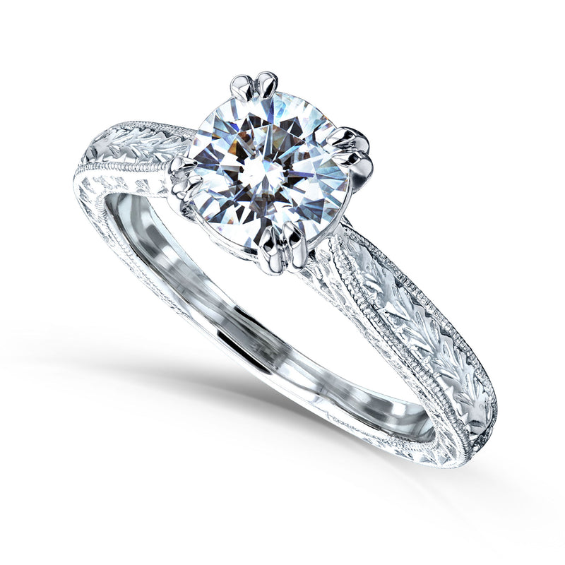 1 Carat Moissanite Valentina Ring