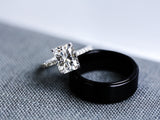 Textured Black 8mm Ring