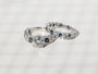 Kobelli Art Deco Hexagonal Eternity Bridal Rings