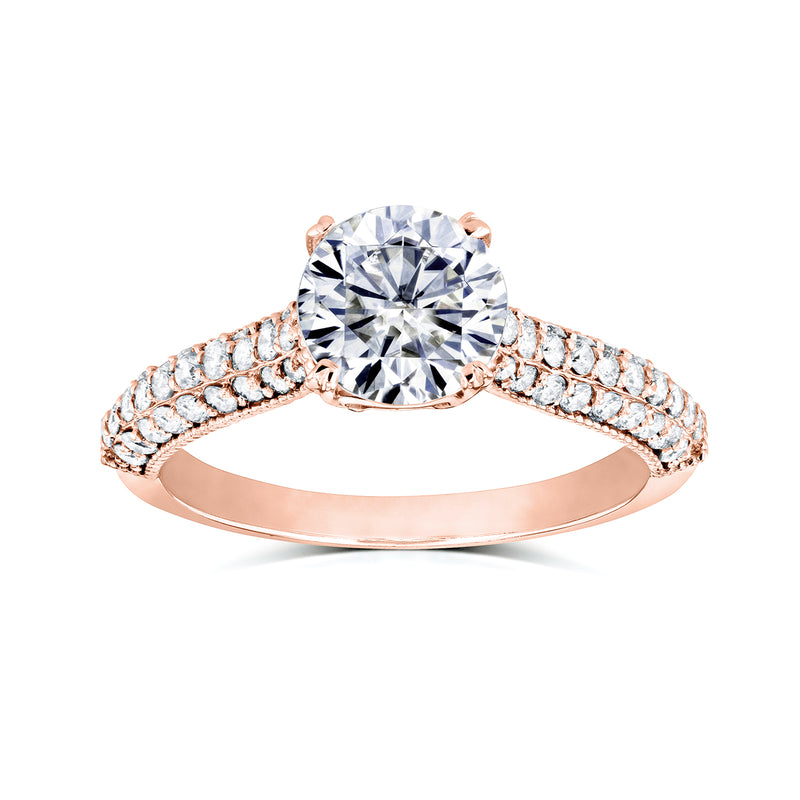 1.5ct.tw Round Micro-Pavé Ring