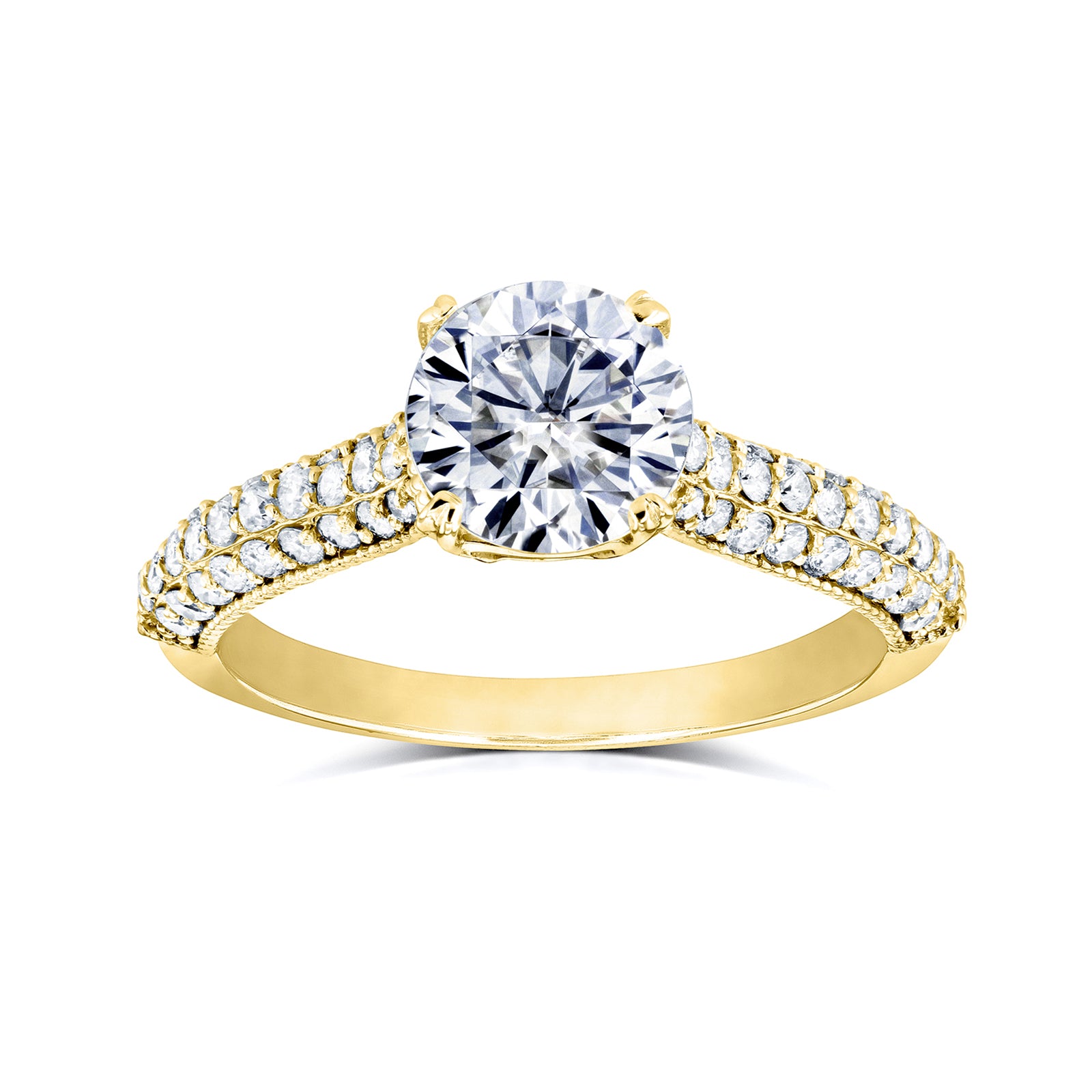 1.5 Carat Moissanite Micro Pavé Ring