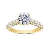 1.5ct.tw Round Micro-Pavé Ring