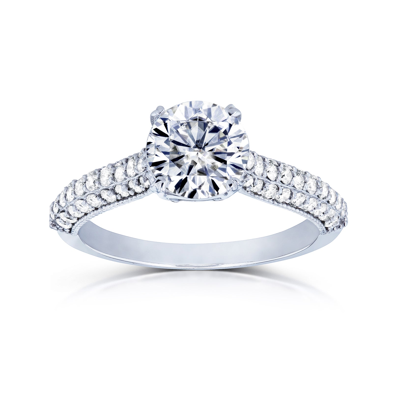 1.5 Carat Moissanite Micro Pavé Ring