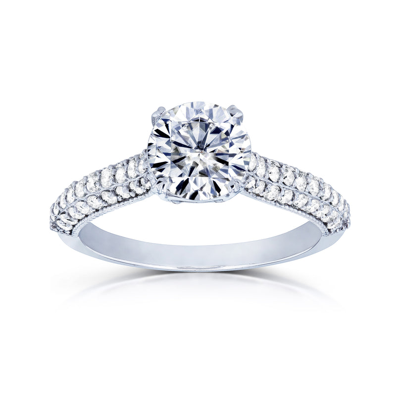 1.5ct.tw Round Micro-Pavé Ring