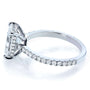 Kobelli 2.85 Carat Moissanite Emerald Drop Halo Tully Ring