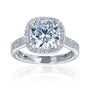 3.45 Carat Moissanite & Natural Diamond Maya Ring in White Gold