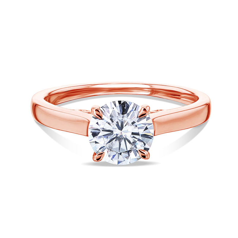 Solitaire Engagement Ring in Rose Gold