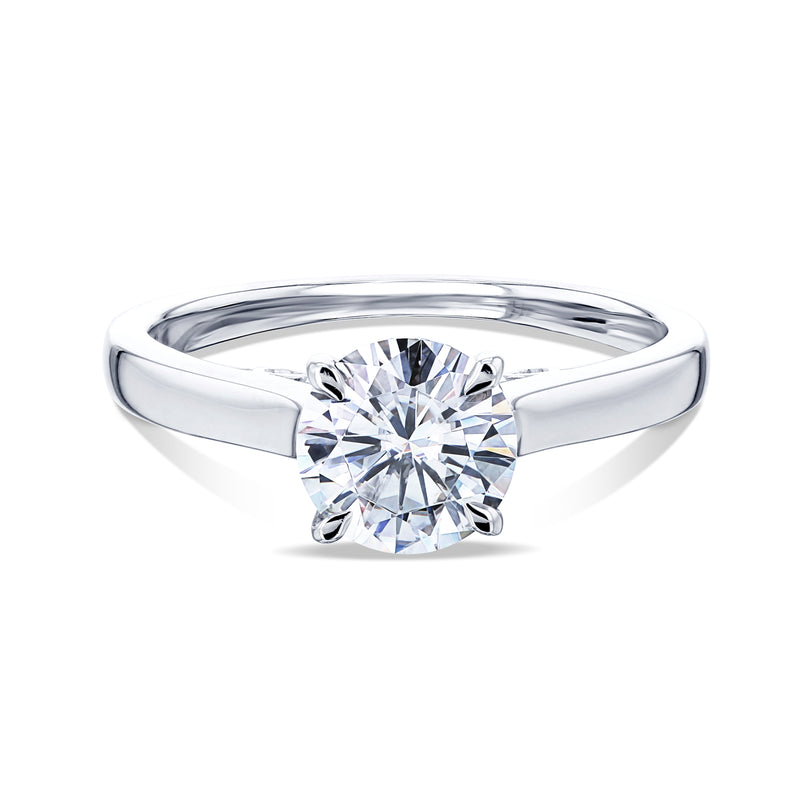 Solitaire Engagement Ring in White Gold