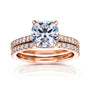 2.8 Carat Moissanite Cushion Bristol Bridal Set
