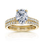 2.9 Carat Moissanite Oval Bristol Bridal Set 