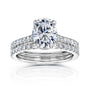 2.9 Carat Moissanite Oval Bristol Bridal Set 