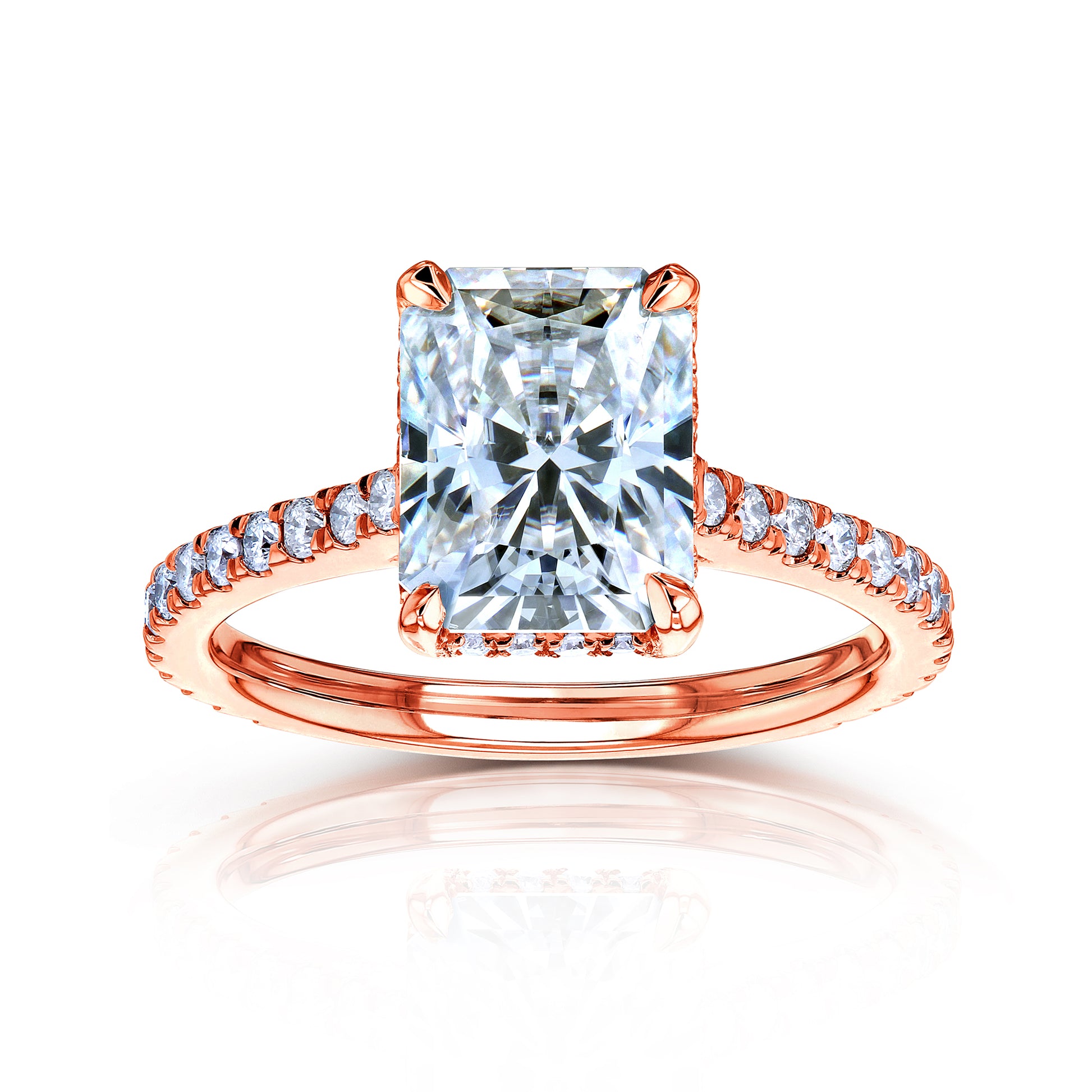 3.1 Carat Moissanite Radiant Bristol Ring