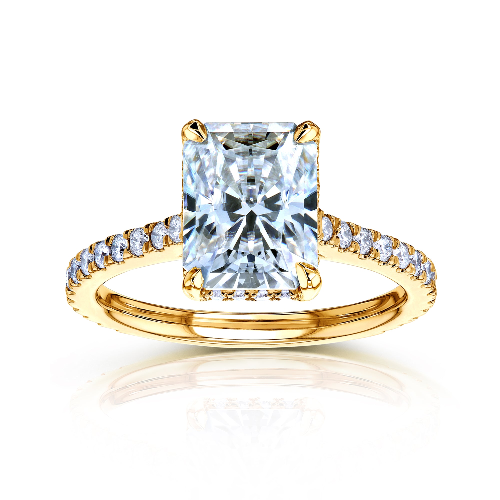 3.1 Carat Moissanite Radiant Bristol Ring