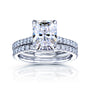 3.5 Carat Moissanite Radiant Bristol Bridal Set
