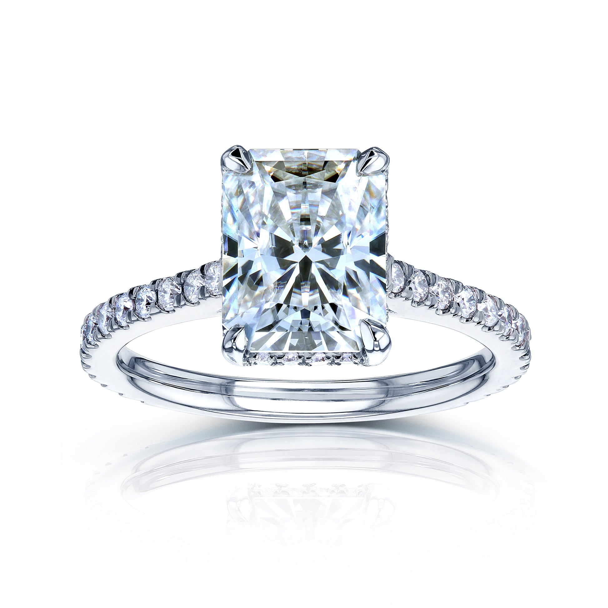 3.1 Carat Moissanite Radiant Bristol Ring