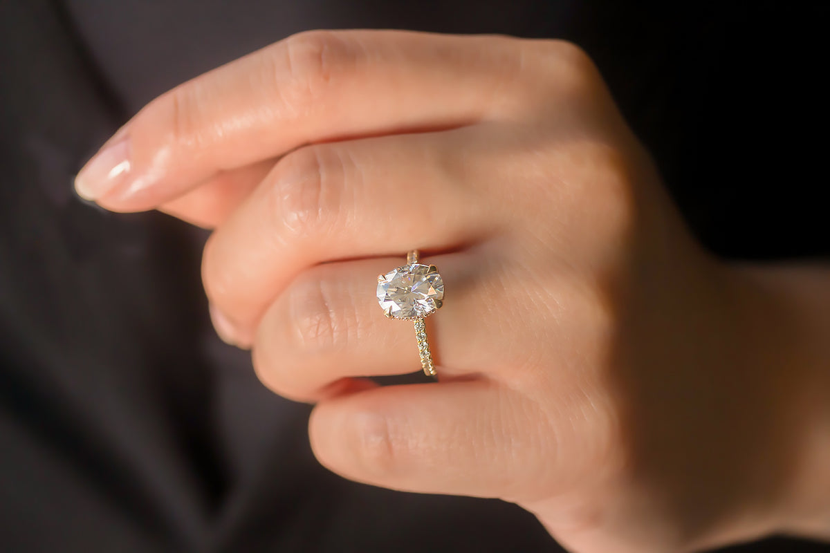 3.4 Carat Moissanite Ori Ring