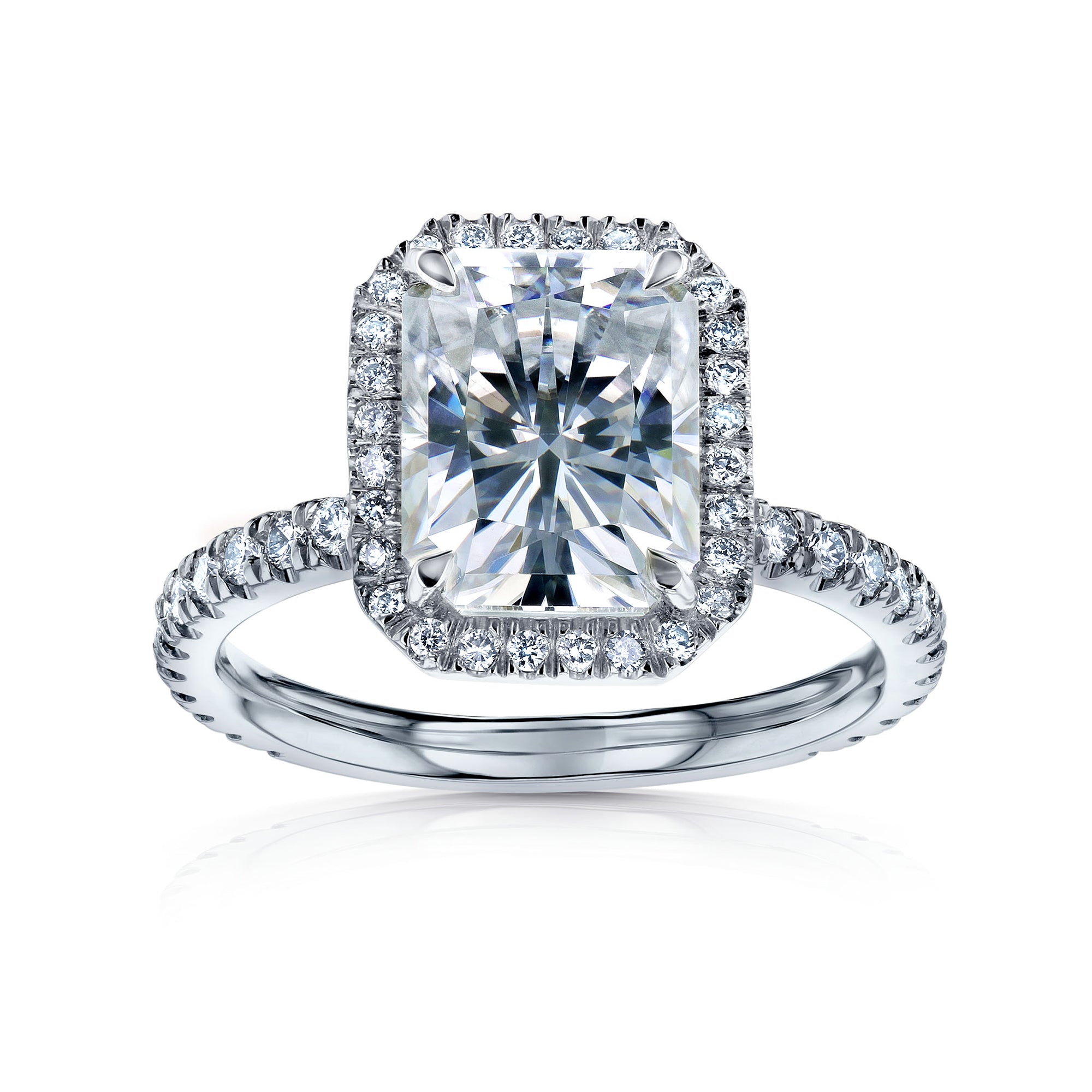 3.2 Carat Moissanite Renee Ring in White Gold
