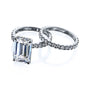 Kobelli Large Emerald Diamond Halo Ethical & Sustainable Engagement Ring