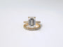 Kobelli Large Emerald Diamond Halo Ethical & Sustainable Engagement Ring